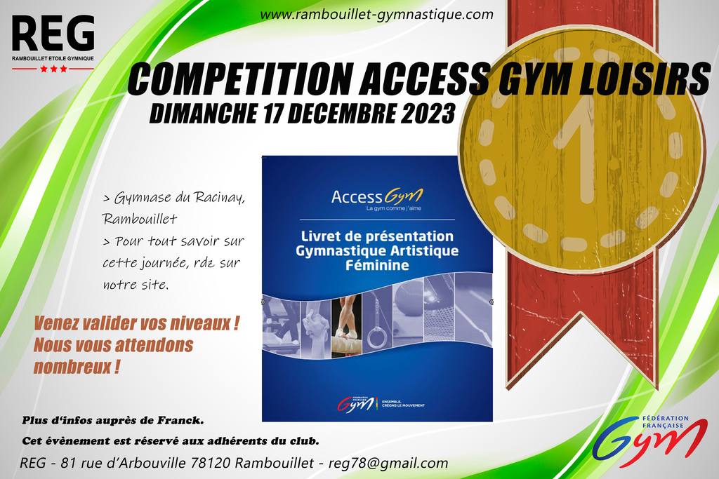Journée Challenge Access Gym Loisirs le 17/12/2023