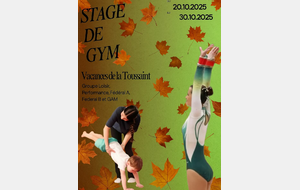 Stage Vacances de la Toussaint