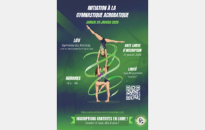 Initiation à la gymnastique acrobatique🤸🏼